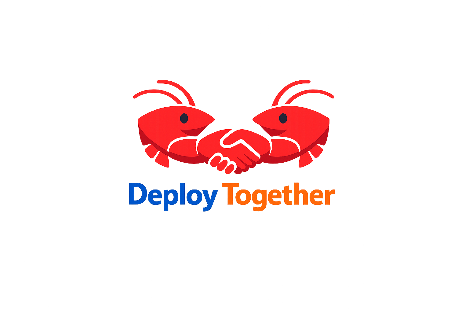 BuddyClaw AI — Two lobsters shaking claws