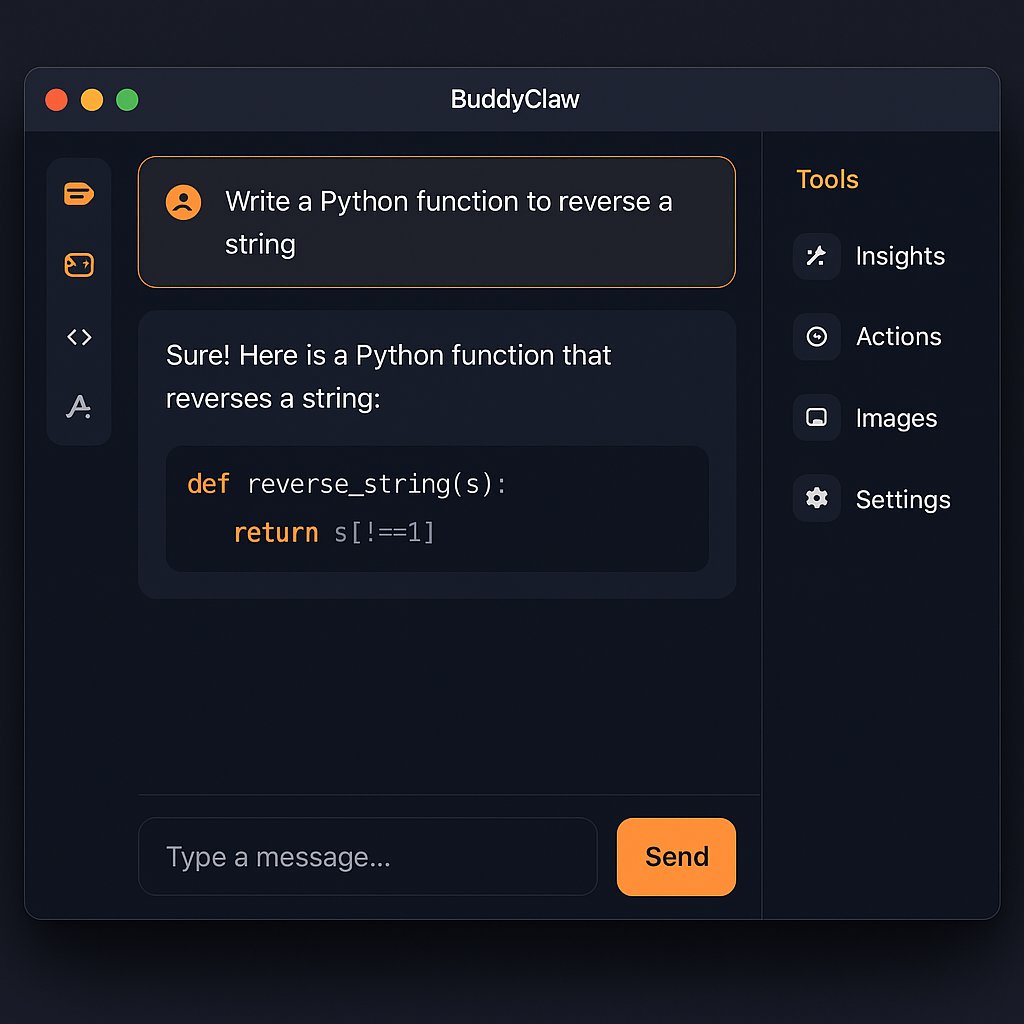 BuddyClaw product screenshot
